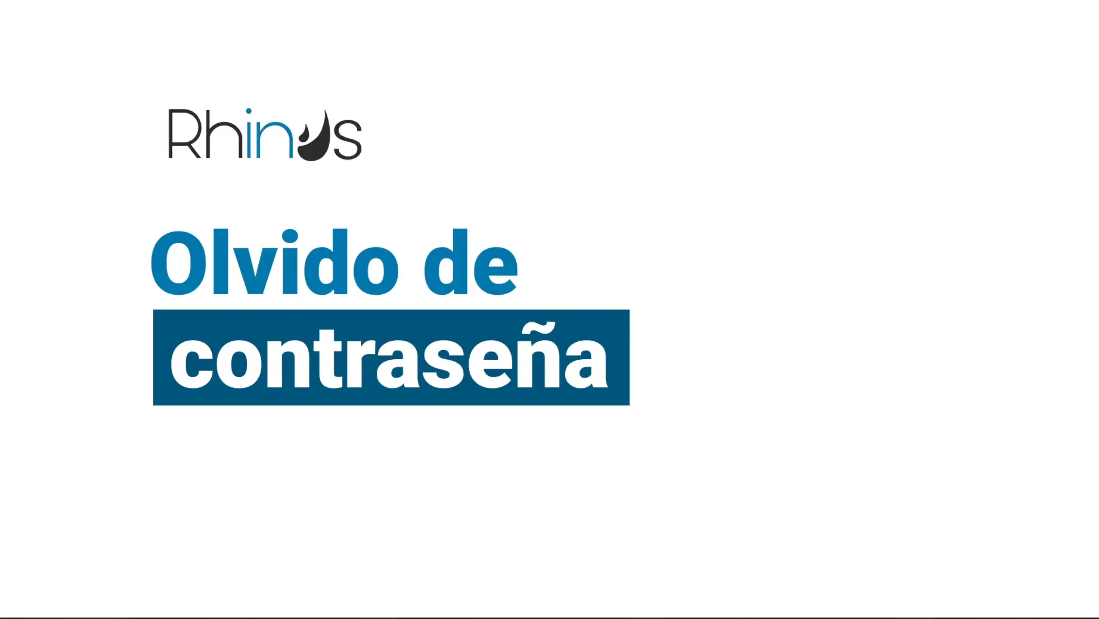 Olvido de contraseña